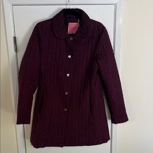 Kate Spade Women's Quilted Trench Coat - Rich Purple